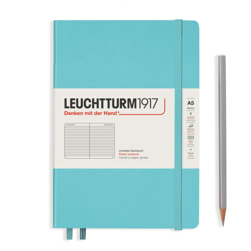 Leuchtturm1917 Notebook - Ruled, A5, Aquamarine