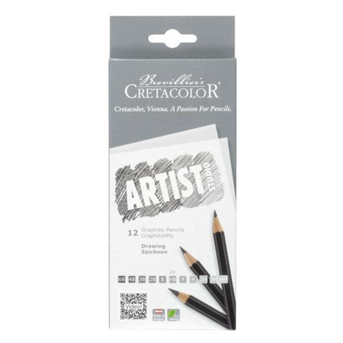 Cretacolor Artist Studio Graphite Pencils - Set of 12