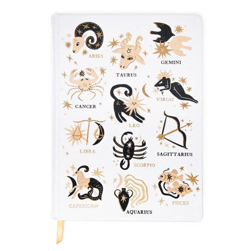 Designworks Ink Designworks Ink Cloth Cover Notebook - Extra Large, Zodiac