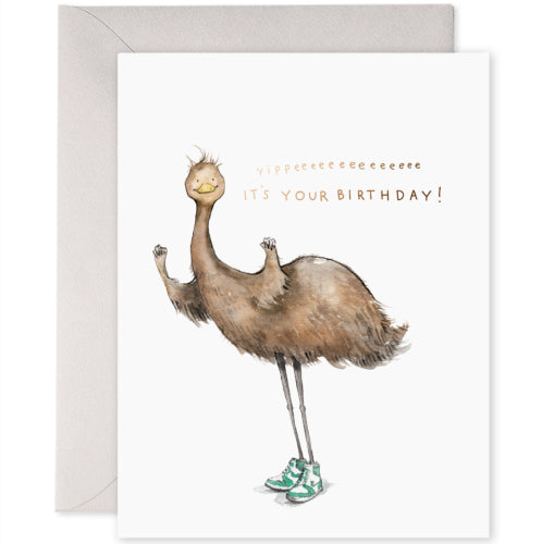 E Frances E Frances Birthday Card - Emu Birthday