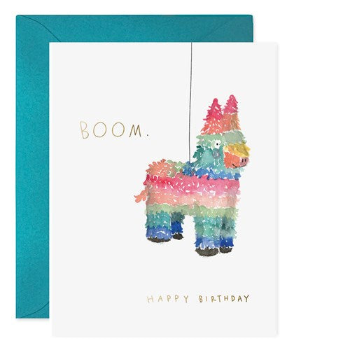 E Frances E Frances Birthday Card - Pinata Birthday