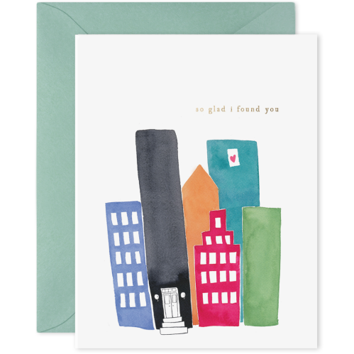 E Frances E Frances Greeting Card - City Love