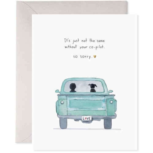 E Frances E Frances Greeting Card - Co-Pilot Dog