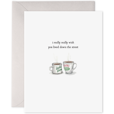 E Frances E Frances Greeting Card - Coffee Cups