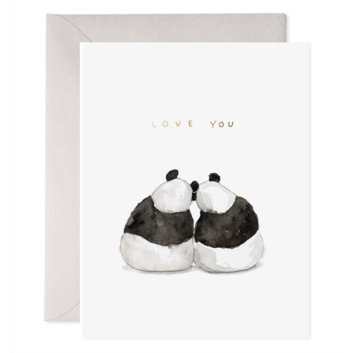 E Frances E Frances Greeting Card - Panda Pair