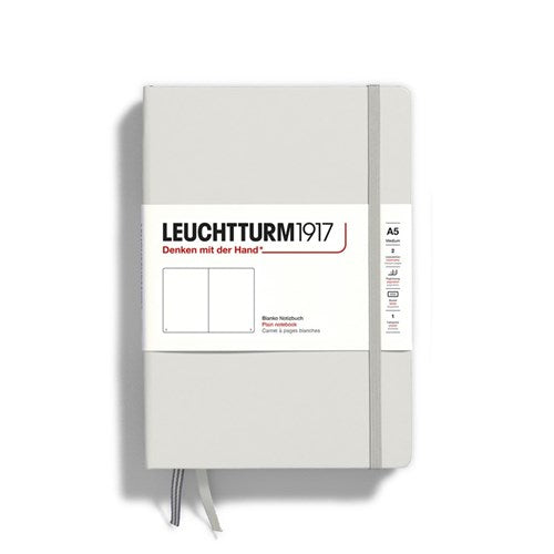 Leuchtturm1917 Notebook - Plain, A5, Light Grey