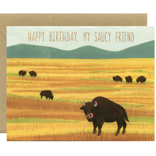 Yeppie Paper Greeting Card - Saucy Buffalo
