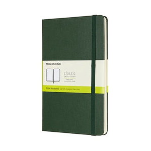 Moleskine Hard Cover Notebook - Plain, Large, Myrtle Green