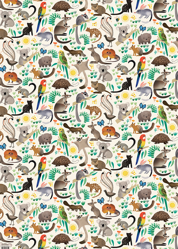 Earth Greetings Earth Greetings Wrapping Paper - Bush Buddies