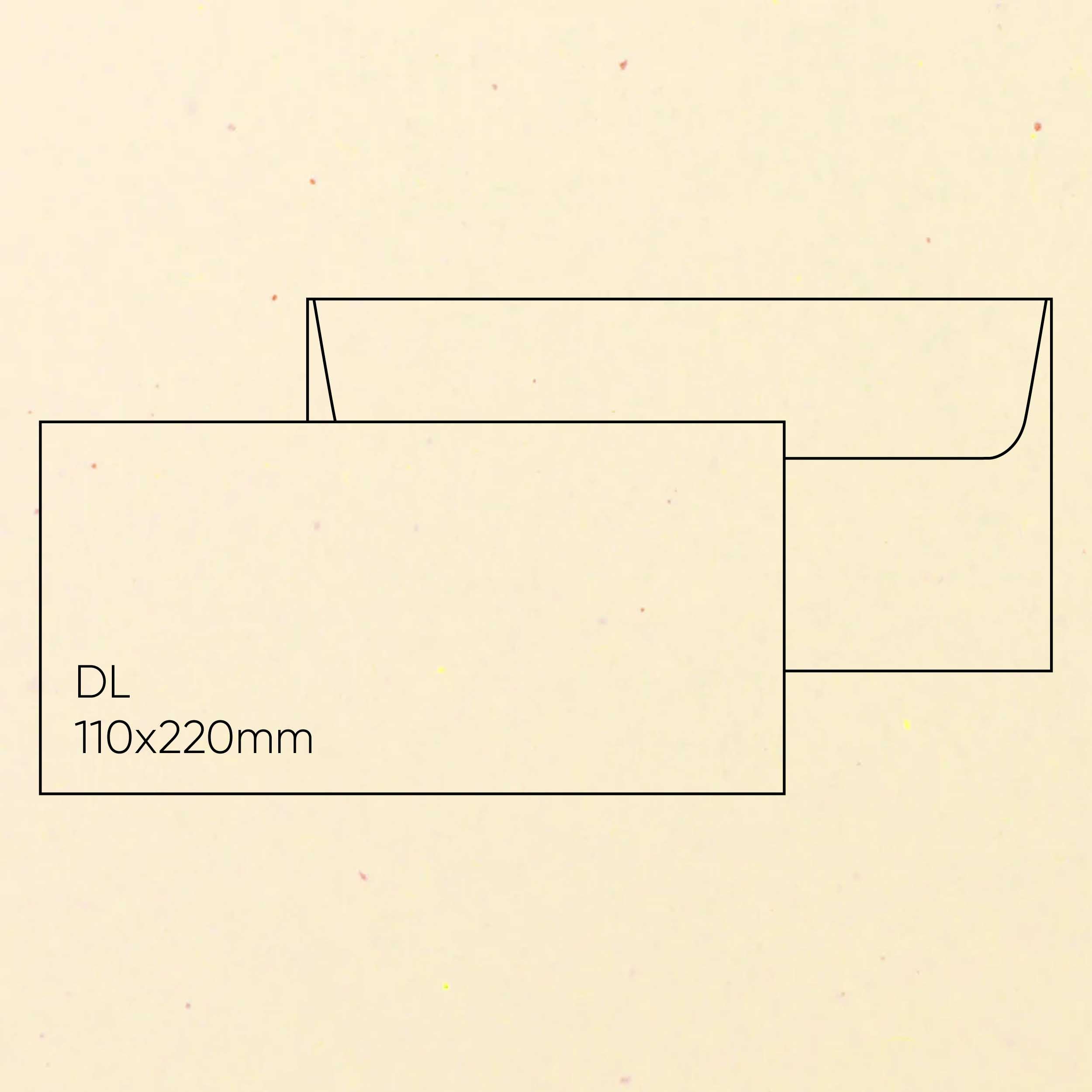 Environment DL Envelope (110 x 220mm) - Environment Tortilla, Pack of 10