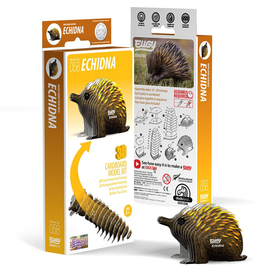 Eugy Eugy 3D Paper Model - Echidna