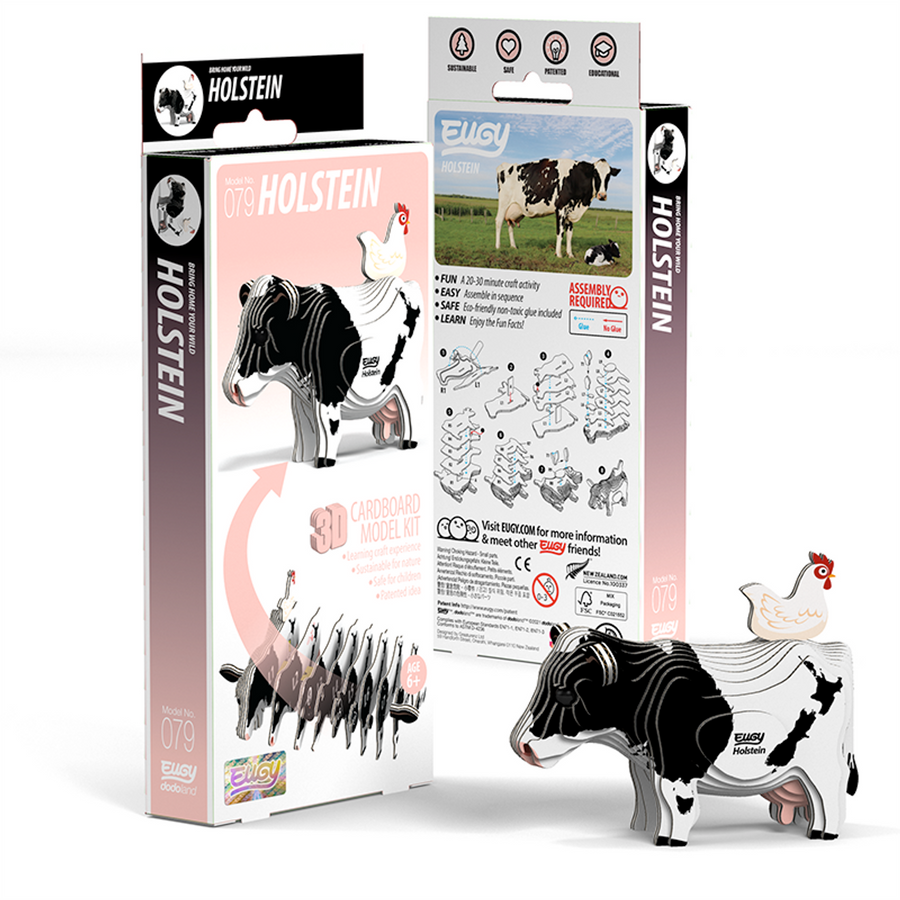 Eugy Eugy 3D Paper Model - Holstein Cow