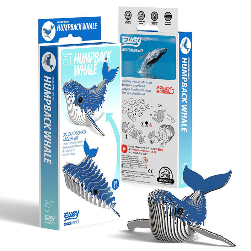 Eugy Eugy 3D Paper Model - Humpback Whale