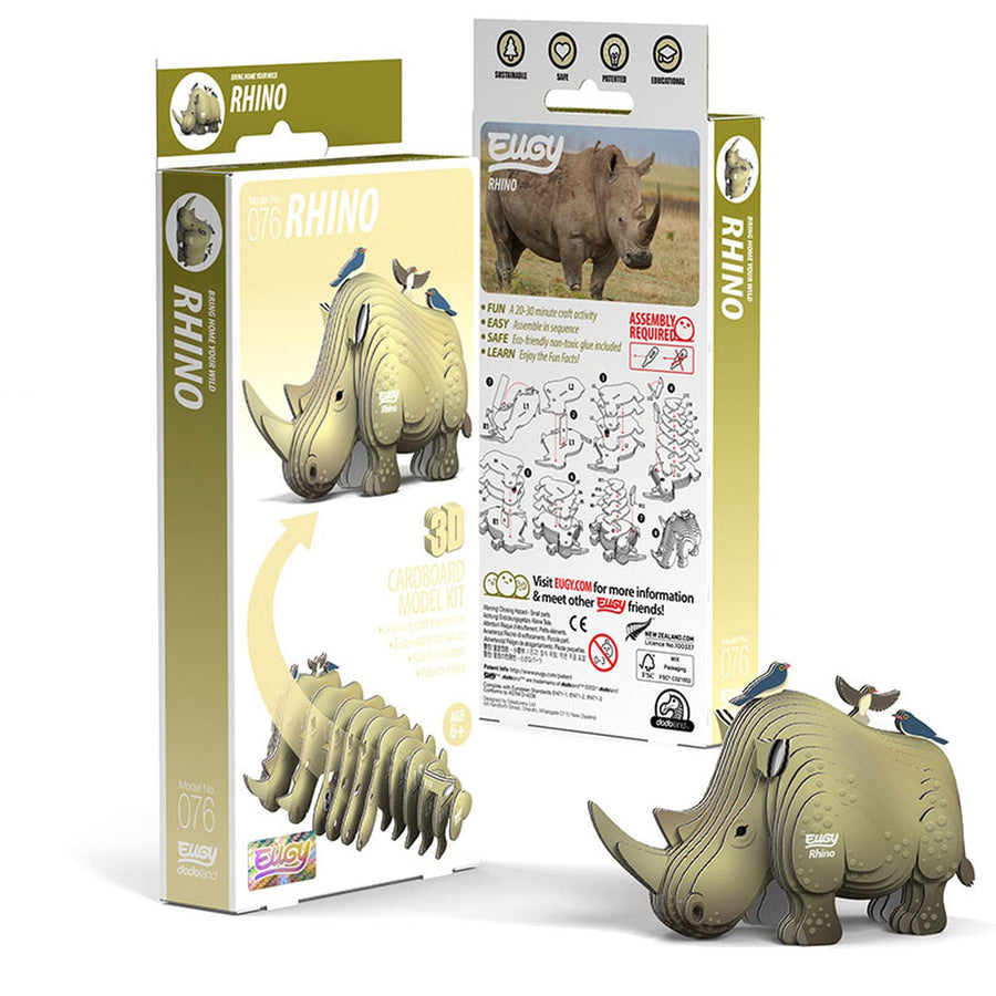 Eugy Eugy 3D Paper Model - Rhino