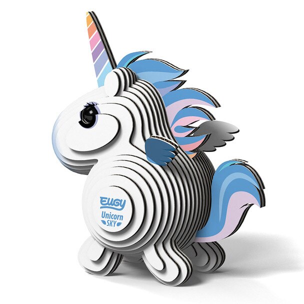 Eugy Eugy 3D Paper Model - Unicorn Sky