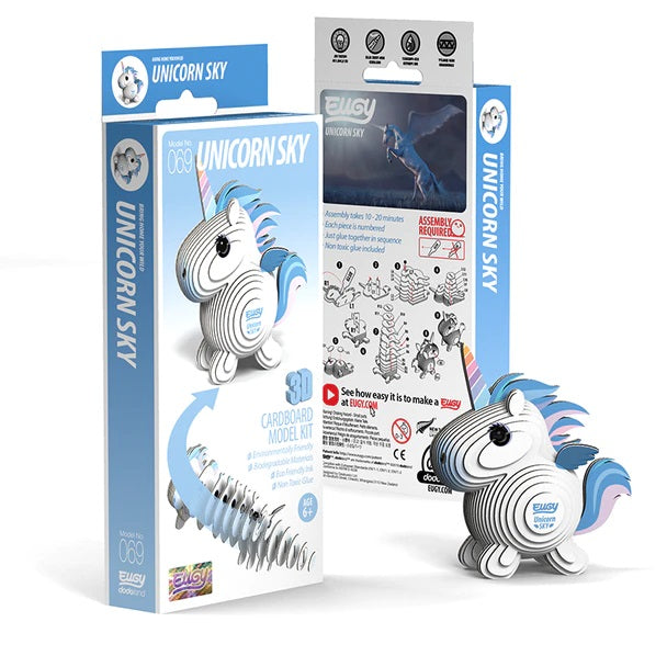Eugy Eugy 3D Paper Model - Unicorn Sky