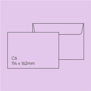 C6 Envelope (114x162mm) - Poptone Grapesicle, Pack of 10