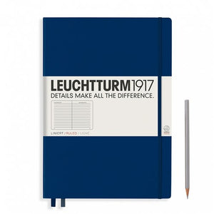 Leuchtturm1917 Notebook - Ruled, A4+, Navy