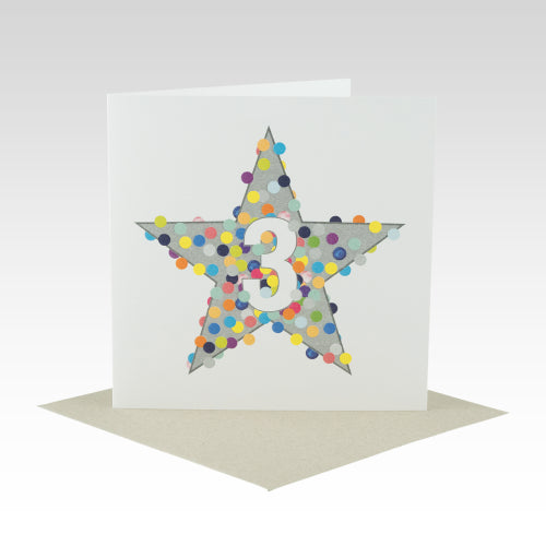 Rhicreative Greeting Card - #3 Dotty Star