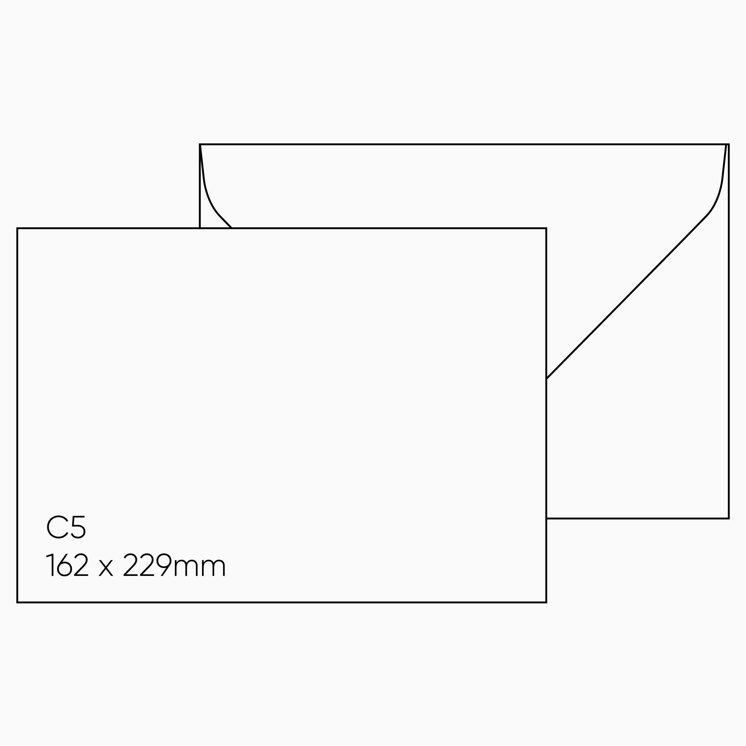 Gmund C5 Envelope (162 x 229mm) - Gmund Colors Matt 'Winter White', Single