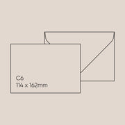 Gmund C6 Envelope (114x162mm) - Gmund Colors Matt 'Stone', Single