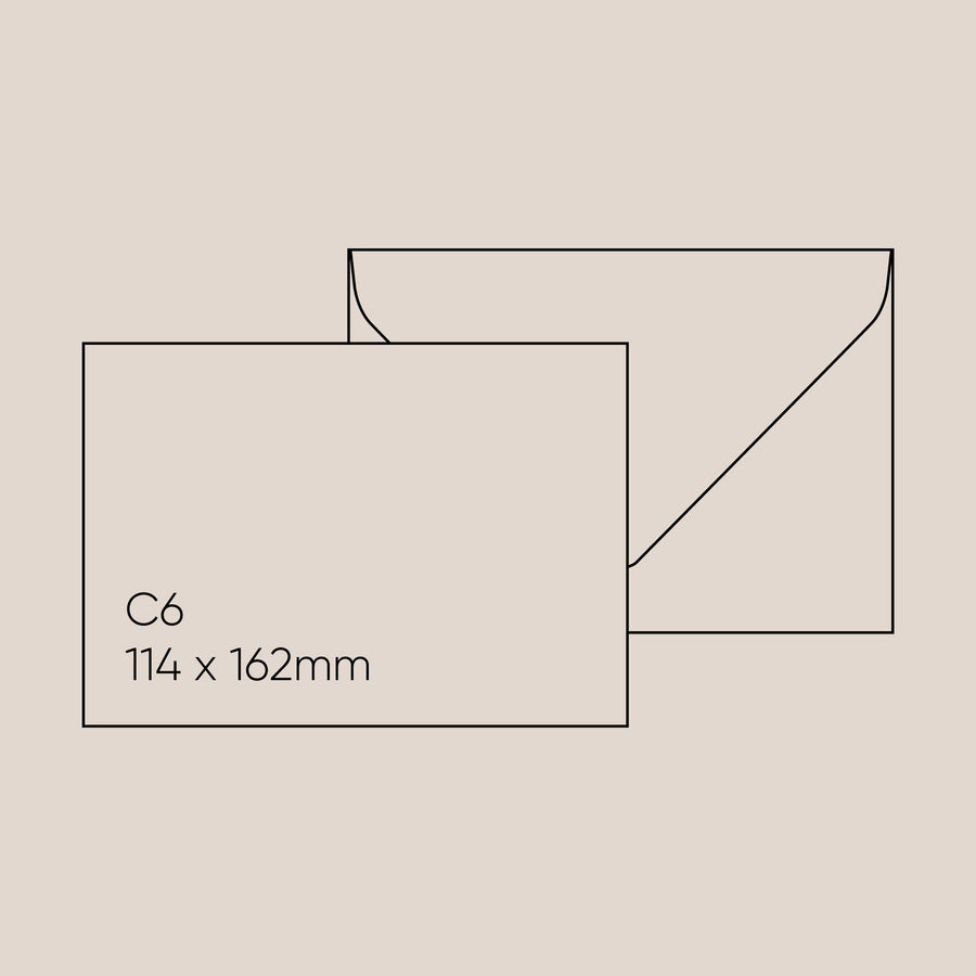 Gmund C6 Envelope (114x162mm) - Gmund Colors Matt 'Stone', Single