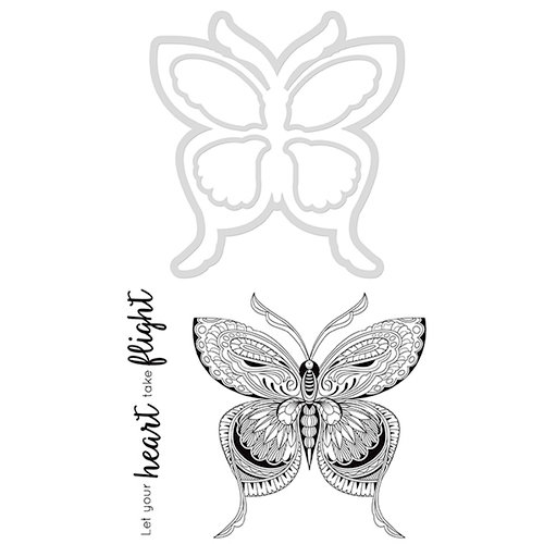 Kaisercraft Kaisercraft Decor Die & Stamp Set - Butterfly