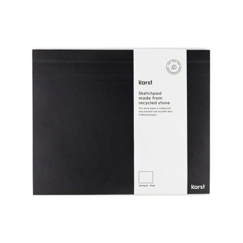 Karst Stone Paper Karst Sketchpad - Plain, Medium, Black