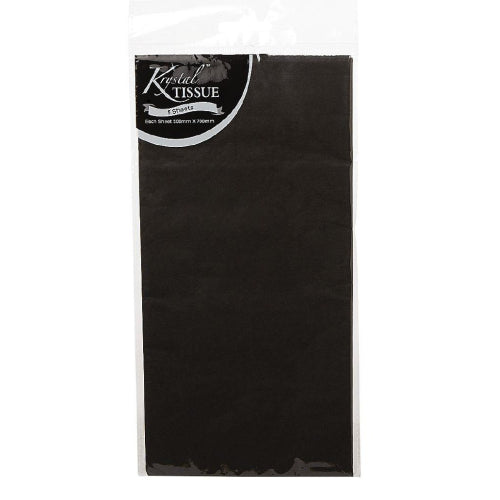 Krystal Tissue Krystal Tissue Paper - Pack of 5 sheets, Black