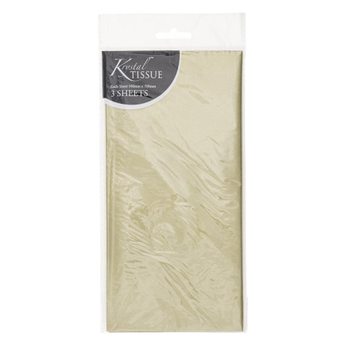 Krystal Tissue Krystal Tissue Paper - Pack of 5 sheets, Gold