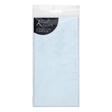 Krystal Tissue Krystal Tissue Paper - Pack of 5 sheets, Light Blue