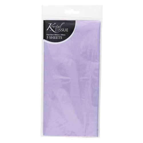 Krystal Tissue Krystal Tissue Paper - Pack of 5 sheets, Lilac