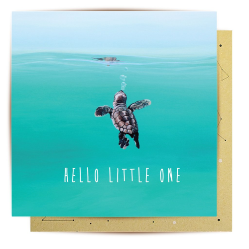 La La Land La La Land Greeting Card - Baby Turtle