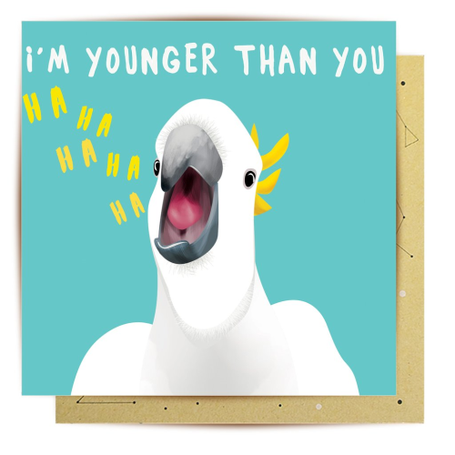 La La Land La La Land Greeting Card - Younger Cockatoo