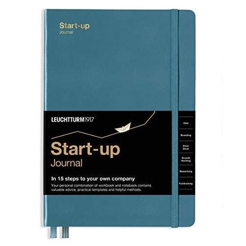 Leuchtturm1917 Leuchtturm Start-up Journal - A5, Stone Blue