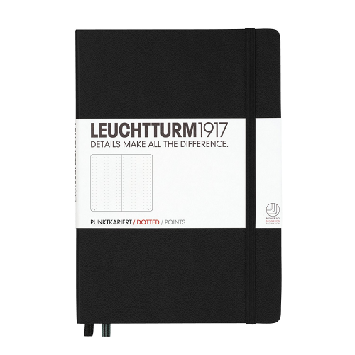 Leuchtturm1917 Leuchtturm1917 Notebook - Dotted, A5, Black