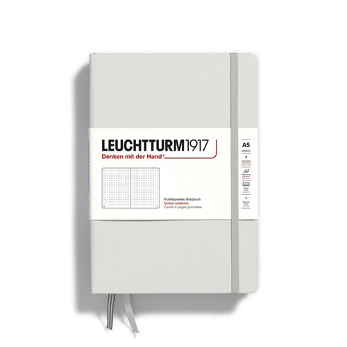 Leuchtturm1917 Leuchtturm1917 Notebook - Dotted, A5, Light Grey