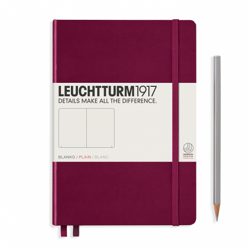 Leuchtturm1917 Leuchtturm1917 Notebook - Plain, A5, Port Red