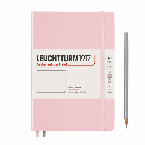 Leuchtturm1917 Leuchtturm1917 Notebook - Plain, A5, Powder Pink