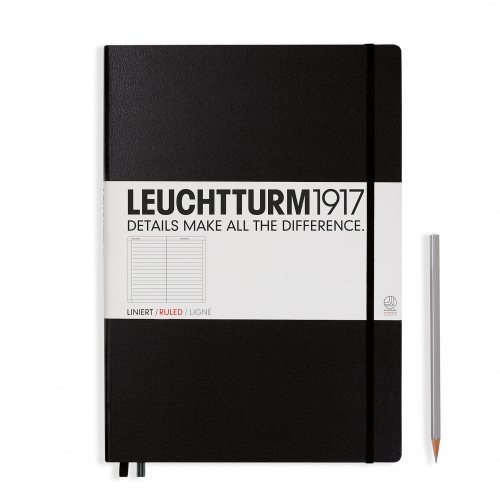 Leuchtturm1917 Leuchtturm1917 Notebook - Ruled, A4+, Black