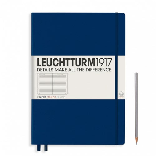 Leuchtturm1917 Leuchtturm1917 Notebook - Ruled, A4+, Navy