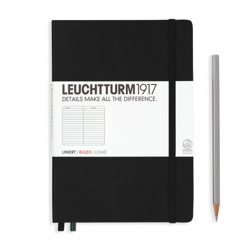 Leuchtturm1917 Leuchtturm1917 Notebook - Ruled, A5, Black