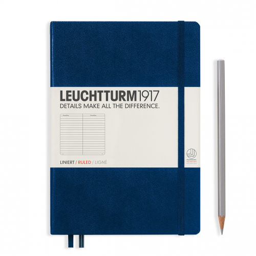 Leuchtturm1917 Leuchtturm1917 Notebook - Ruled, A5, Navy