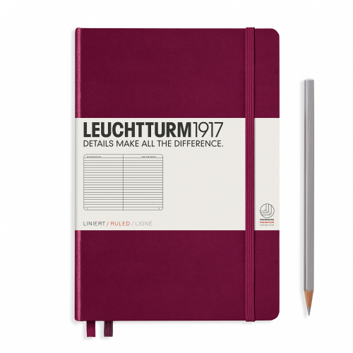 Leuchtturm1917 Leuchtturm1917 Notebook - Ruled, A5, Port Red