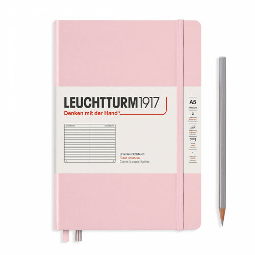 Leuchtturm1917 Leuchtturm1917 Notebook - Ruled, A5, Powder Pink