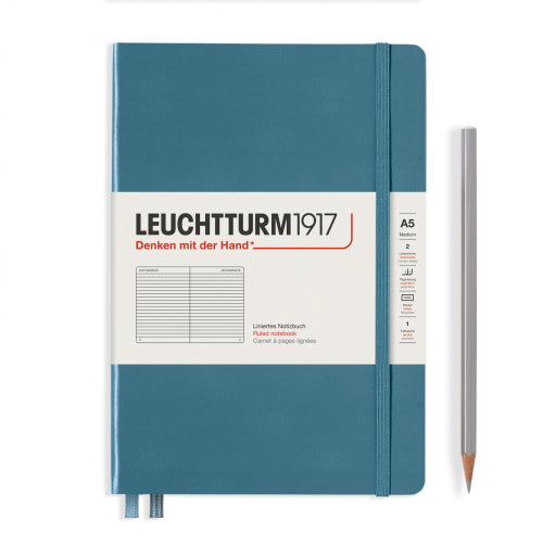 Leuchtturm1917 Leuchtturm1917 Notebook - Ruled, A5, Stone Blue