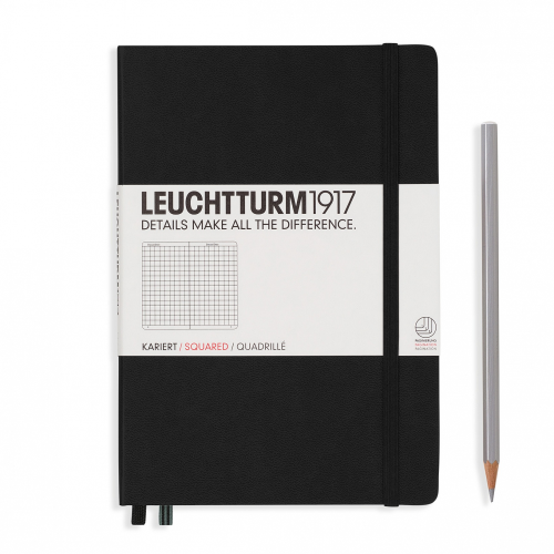 Leuchtturm1917 Leuchtturm1917 Notebook - Squared, A5, Black