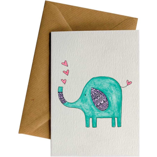 Little Difference Little Difference Greeting Card - Elephant Heart