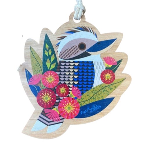 Little Hello Studio Little Hello Studio Wooden Decoration - Shaped, Kookaburra