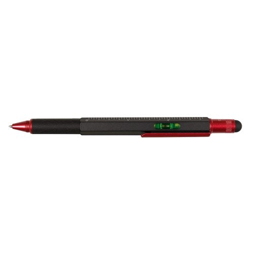 Memmo Memmo Level Stylus Multi-Tool Pen - Black & Red